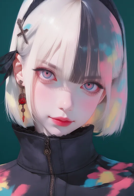 N8t-ru, A Close-up Of A Girl Looking At The Viewer With Her...