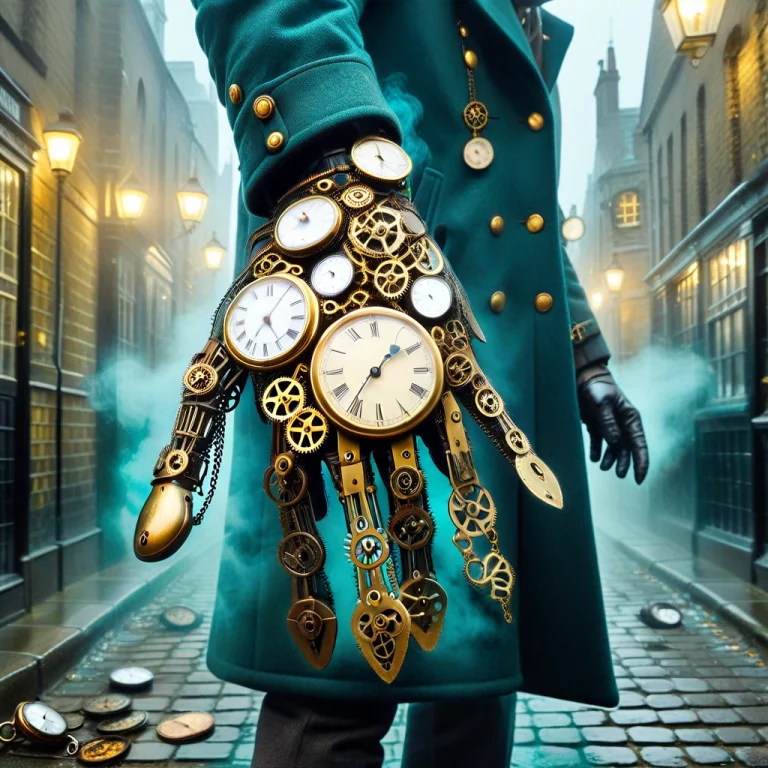 The Time Thiefs Pocket A Close-up, Macro-style Mechanical Pi...
