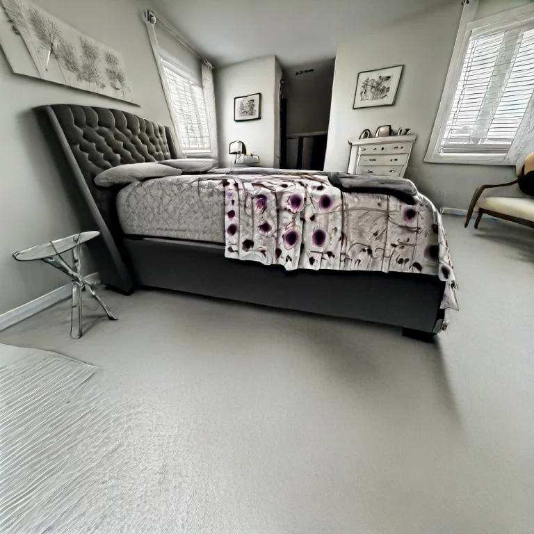 This Photograph Depicts A Modern, Neatly Arranged Bedroom. T...