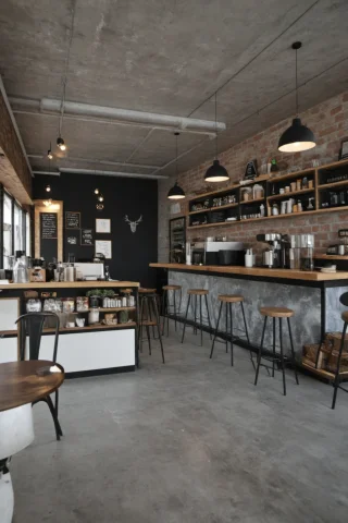 Small Hipster Coffee Shop,lorabehance 4k0.0,behance. Polishe... — SDXL AI Prompt: small hipster coffee shop,,behance. polished detailed 4k photograph