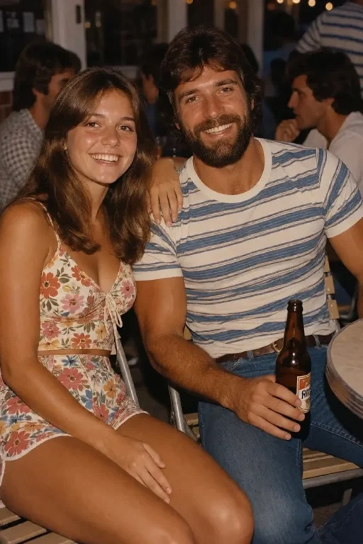 Vintagesummer, The Image Shows A Man And A Woman Sitting Nex...
