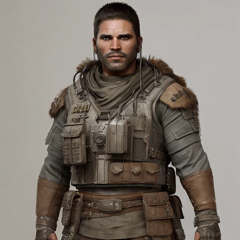 A Photo Of A Full Body Character Of A 30 Years Old Male Nati...