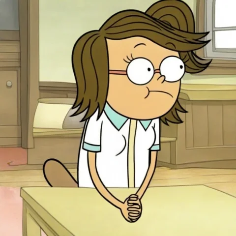 Eileencharacter, Female, Brown Hair, Ponytail, Beaver Tail,... — Stable Diffusion AI Prompt: eileen(character), female, brown hair, ponytail, beaver tail, glasses, 1girl, of...
