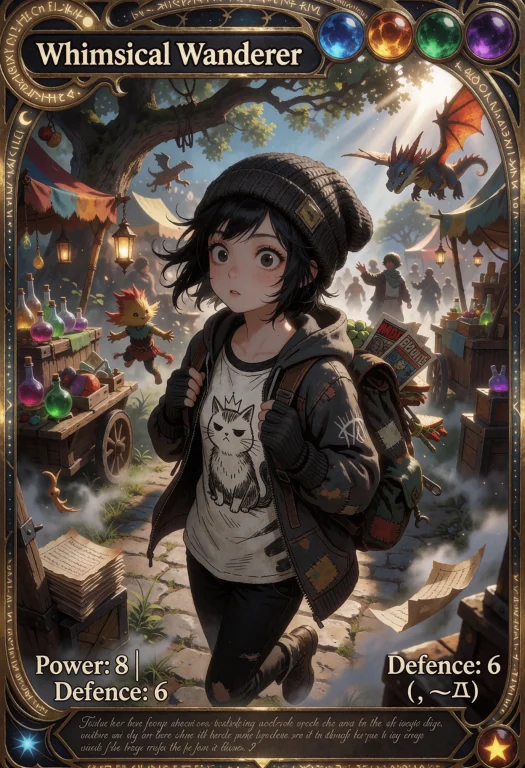 A Hyper-detailed Fantasy Trading Card Game Asset Rendered As...