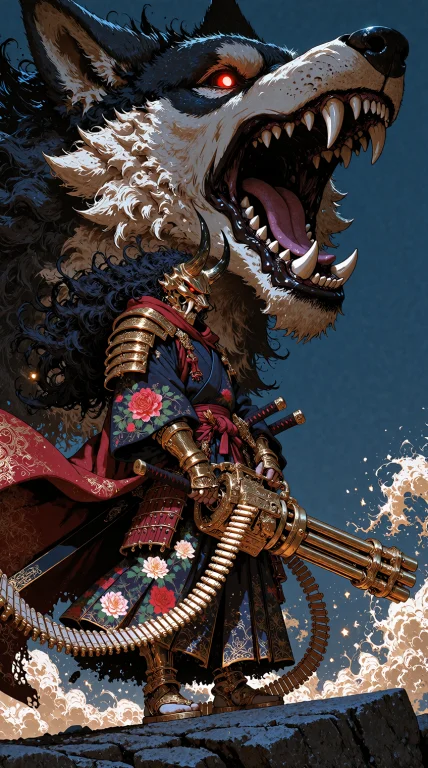 A Maximalist Neo-traditional Japanese Fantasy Illustration D...