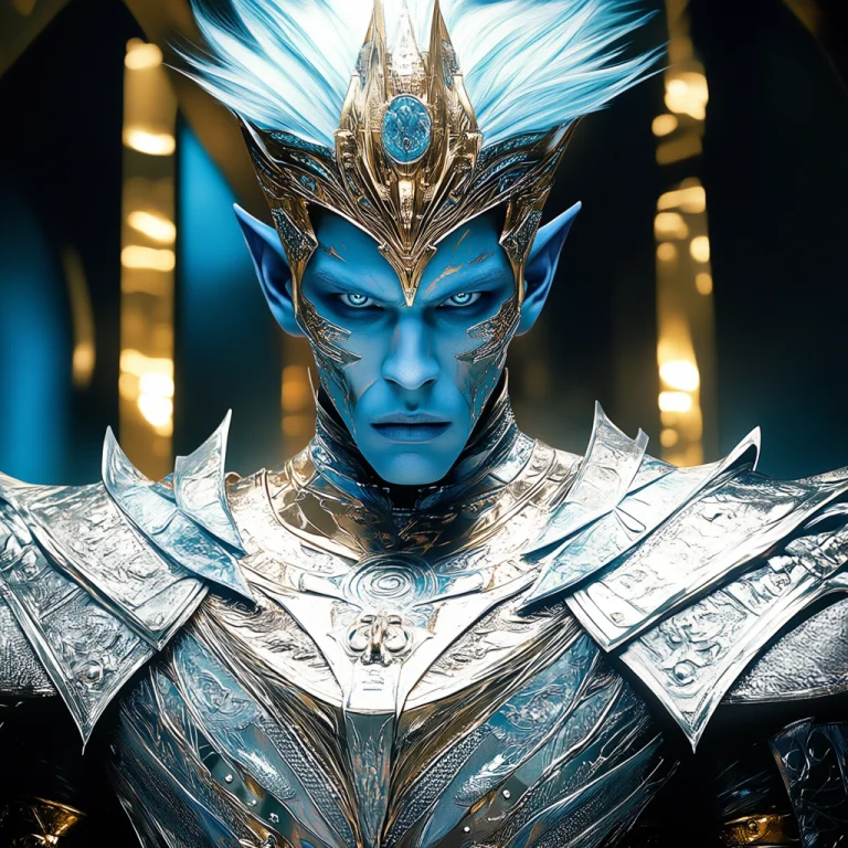 A Movie Still From The Year 3000s, The Image Is A Close-up P...