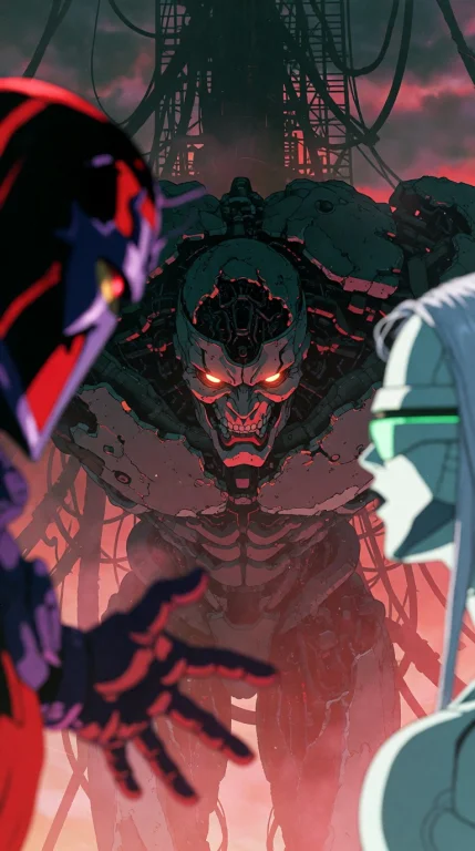 Tight Low-angle Shot Centered On The Torn-open Chest Cavity...