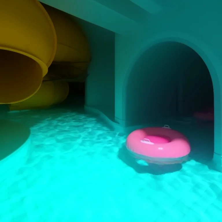 Dpstyle, Glowing Turquoise Water In A Winding Lazy River, Th...