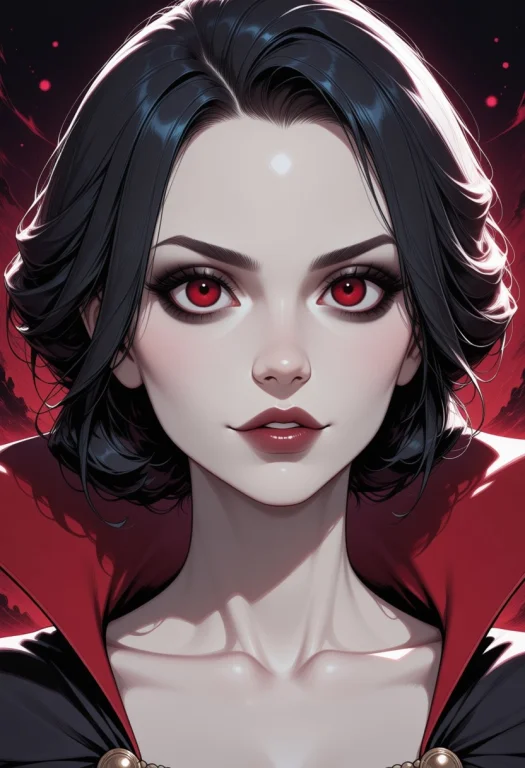 Elfinsmooth, Beautiful Vampire Woman, Solo, Mature Face, Fem...