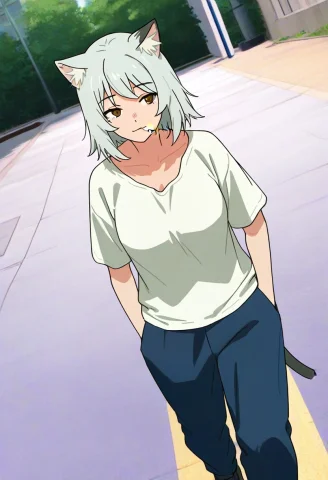 7an1k0, 1girl, Solo, Adult, Aged Up, Walking,handsinbothpock... — Stable Diffusion AI Prompt: 7an1k0, 1girl, solo, adult, aged up, walking,hands_in_both_pockets, cigarette, s...