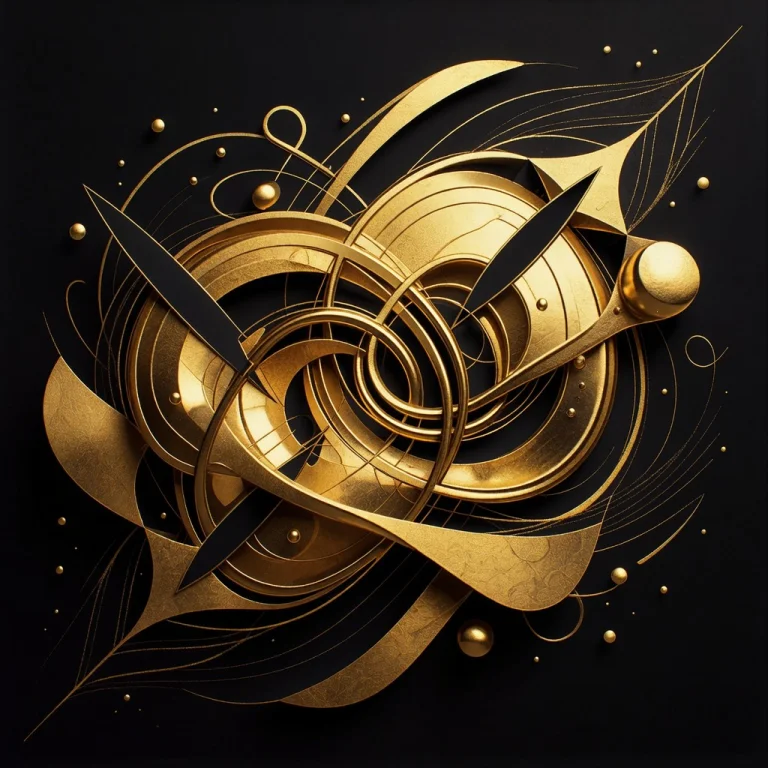 Shortdescription An Abstract Art Piece Dominated By Swirling...