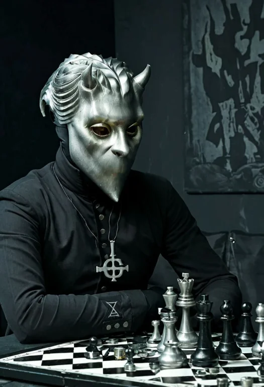 Loraghoulmask-mel-xl1 Ghoulmask, Playing Chess