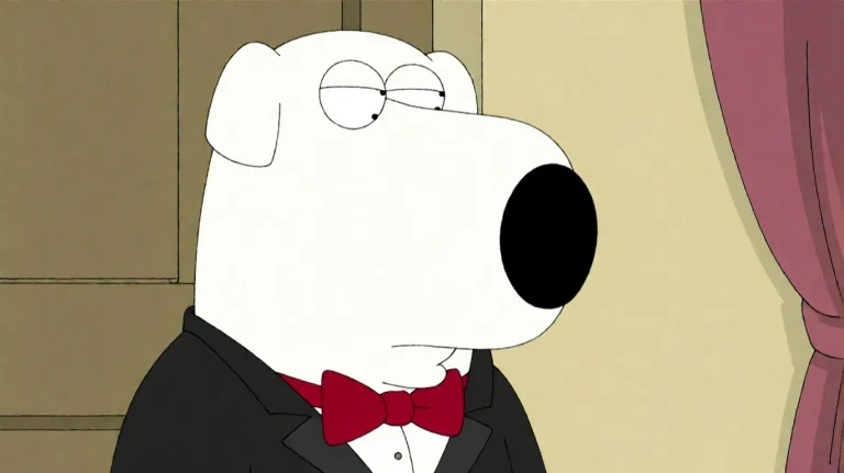 Fmlygyssn05, A White, Dog-like Figure In A Black Tuxedo And...