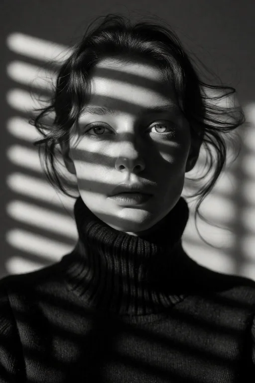 Highleveldescriptiona Haunting, High-contrast Black And Whit...