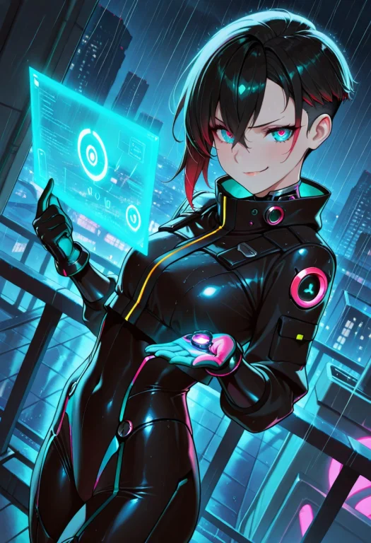 Newanimecore, Masterpiece, Best Quality, 1girl, Solo, Cyborg...