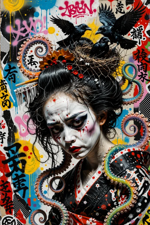 Modernrenaisssance,a Surreal Mixed-media Collage Centered Ar...