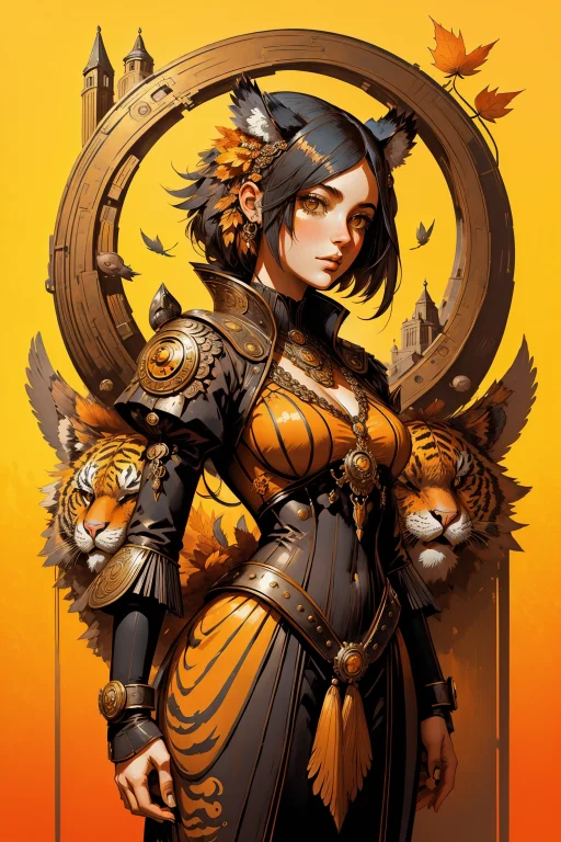 1girl, Lorarandom00dv20.6 Random00d, Monochromatic Art Styli...
