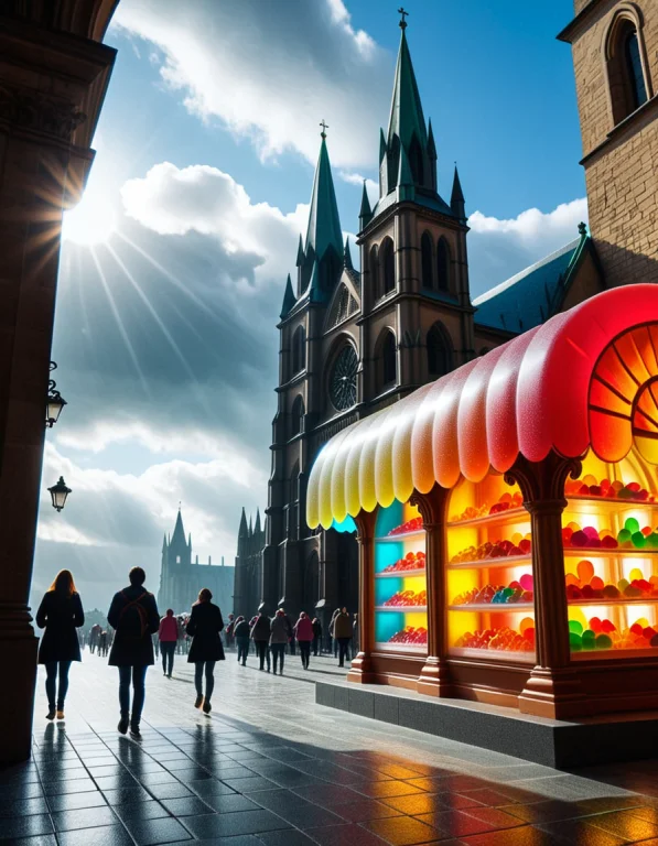 2. An Enormous Gothic Cathedral Constructed As One Seamless...