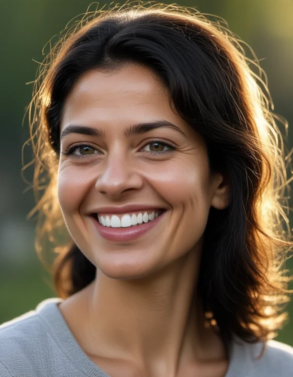 A Beautiful English Woman Smiling