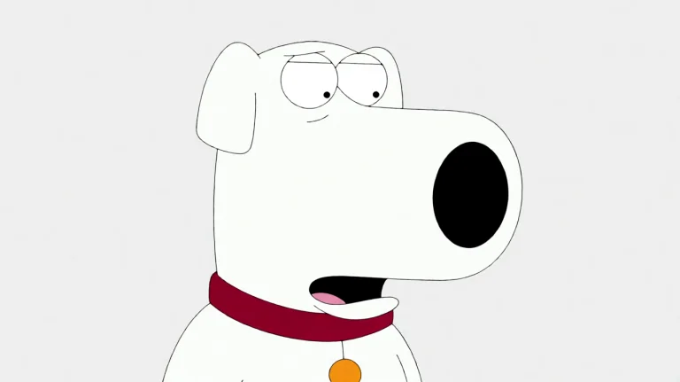 Fmlygyssn11, A White, Dog-like Figure With A Red Collar And...