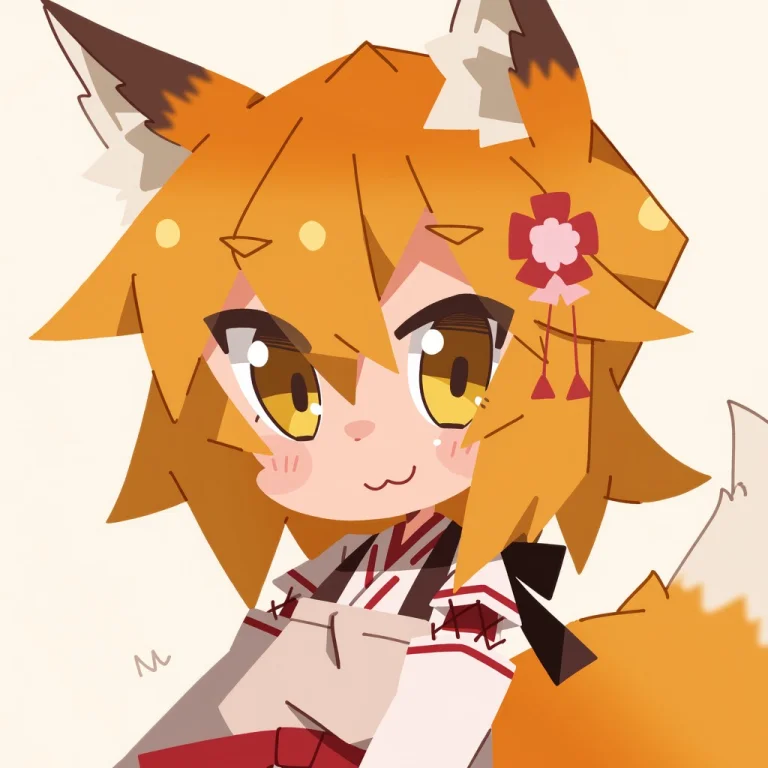 Senkosan With Hair Ornament, Smiling Warmly, Cheerful. Style...