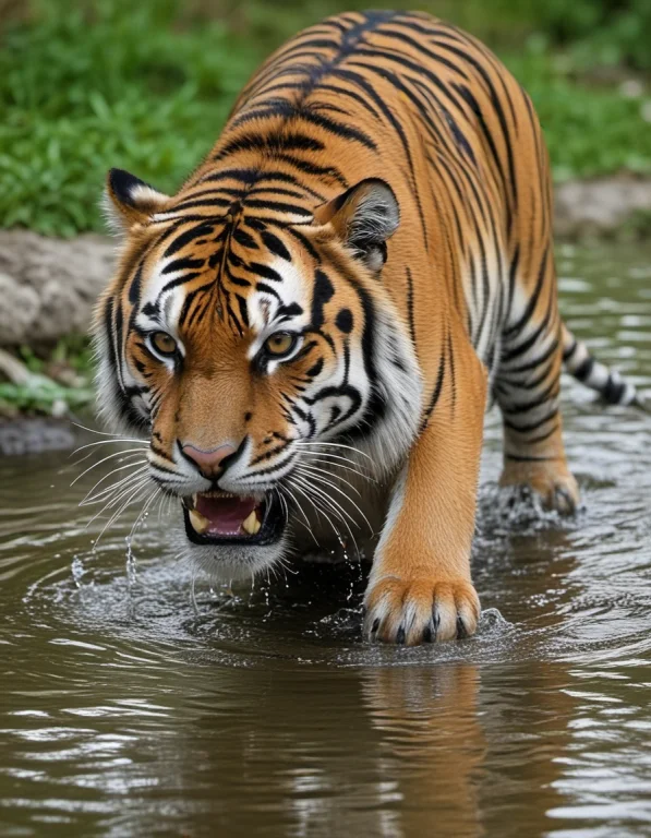 Chauhantigerdrinking Water
