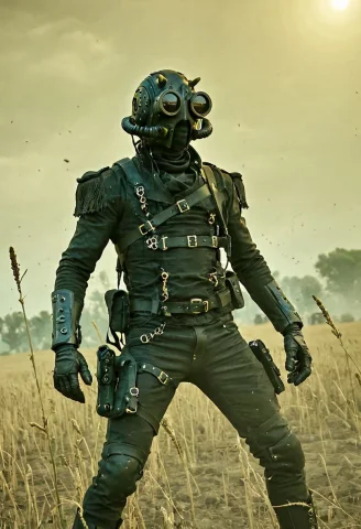 Loraghoulmask-imp-xl1 Ghoulmask, Dusty Battle Field — SDXL AI Prompt: ghoulmask, dusty battle field