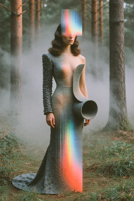 High Fashion And Avant-garde Full-body Shot, Fashion Editori...