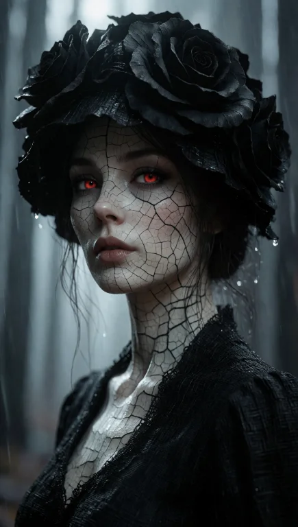 A Photorealistic Portrait Of A Single Woman, Approximately M...