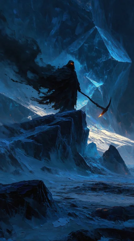 A Cinematic Digital Painting With Heavy Impasto Texture And...