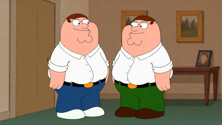 Fmlygyssn13, Two Men Stand In A Warmly Lit Indoor Space, Lik...