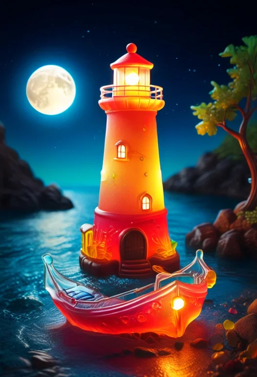 Gummymorph, Boat Make Of Gummymorph, Lighthouse Make Of Gumm...