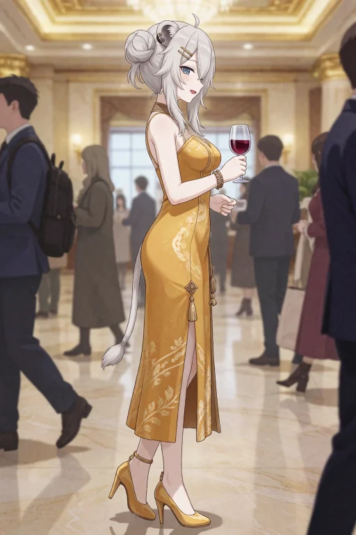 Sh1sh1r0b0t4nkr2, Digital Illustration Of A Woman With White...