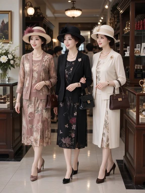 This Is A Historical Photograph. Japan In 1920, 3 Middle-age...