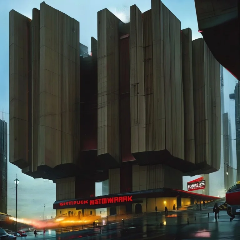 Sovietpunk, Sovietpunk Buildings. Brutalist Builgind.