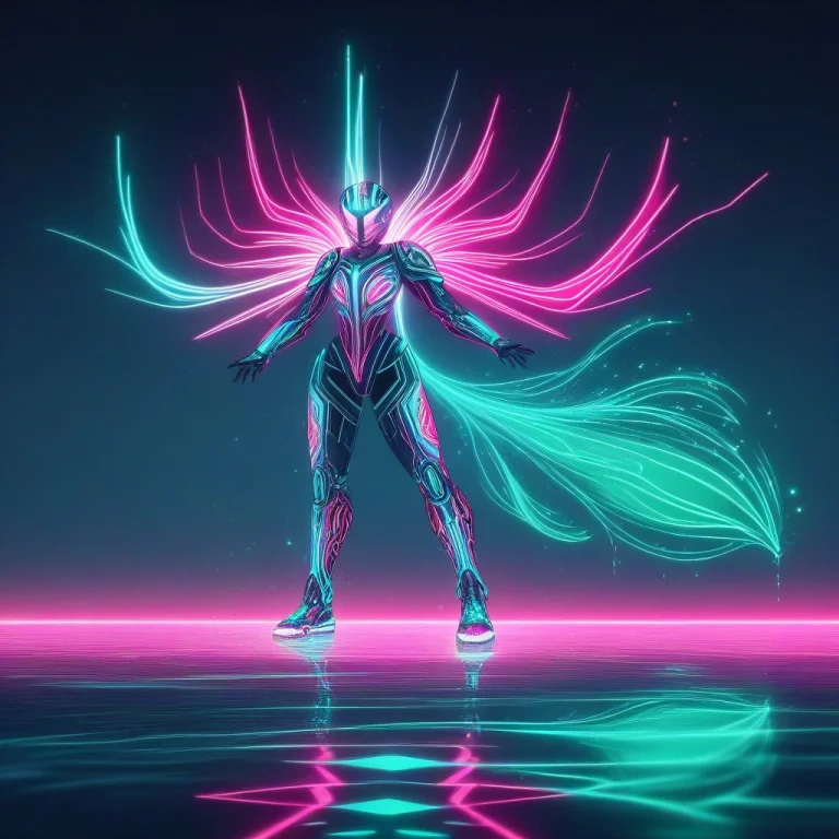 Cat Neon Glow  The Overall Vibrant, Luminous Light That Make...