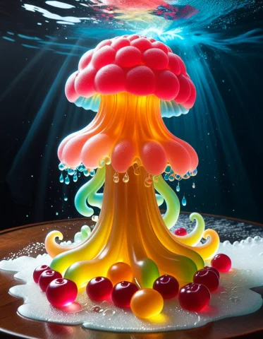 7. A Monumental Octopus Rising From A Stormy Ocean, Its Enti... — SDXL AI Prompt: 7. A monumental octopus rising from a stormy ocean, its entire body formed from...