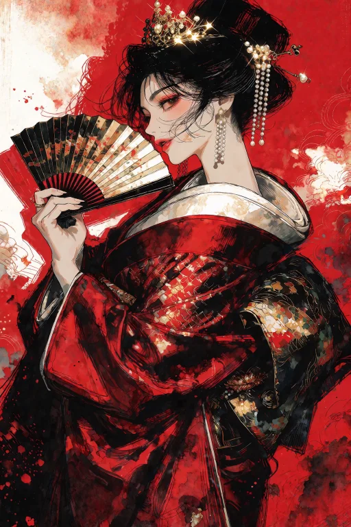 Nijisis, A Dynamic, High-contrast Shnen-manga Illustration I...