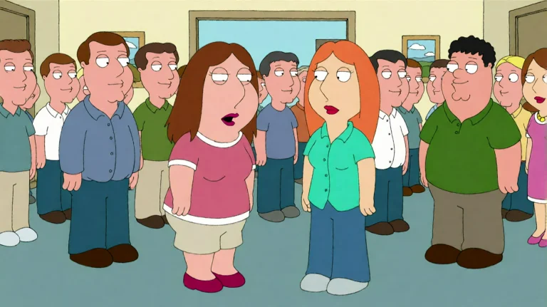 Fmlygyssn05, Two Women Stand At The Center Of A Crowded Indo...