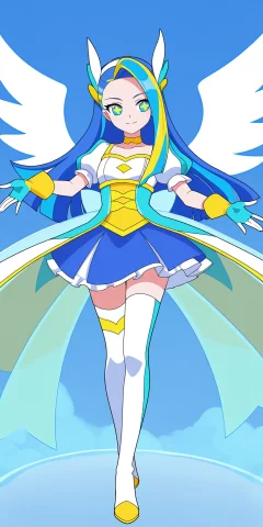 Loraasf.1 Yinyouill1,artyinyou,lora1.2,haiya,1girl,solo,blue... — Stable Diffusion AI Prompt: ,art_yinyou,,haiya,1girl,solo,blue hair,gloves,long hair,smile,blue eyes,boots,m...