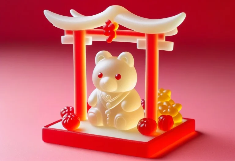 Gummymorph, Pistol1.7, Translucent Gummy Miko, Holding Pisto...