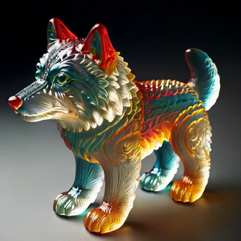 Intricate, Detailed, Wolf1.5, Gummymorph