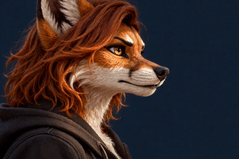 A Dramatic Painterly Profile Portrait Of Vesper, An Adult Or...