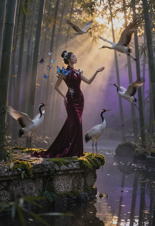 A Radiant Editorial Photograph Unfolds Like A Living Dream A...