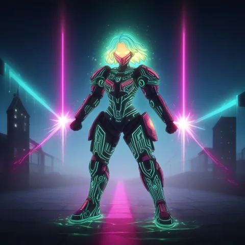 House Neon Glow The Overall Vibrant, Luminous Light That Ma... — SDXL AI Prompt: House Neon glow — The overall vibrant, luminous light that makes the image pop....
