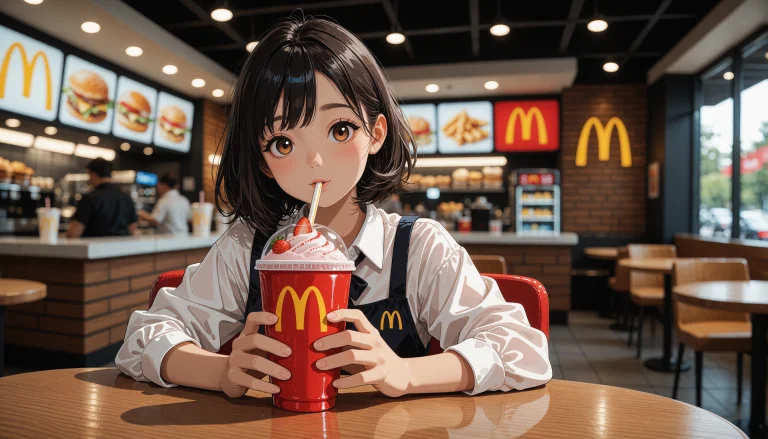 A Stunning Mixed-media Composition. A Beautiful 2d Anime-sty...