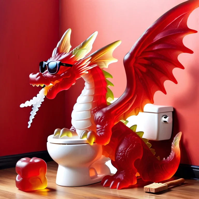 Gummymorph, Red Dragon1.1, Wearing Sunglasses, Smoking A Cig...
