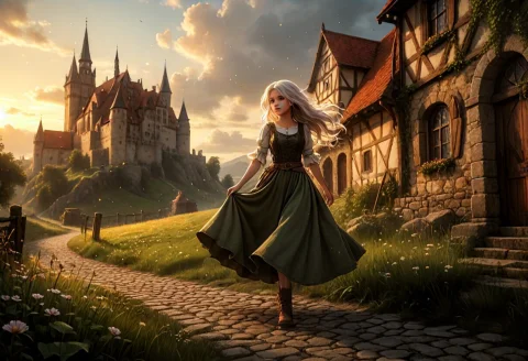 Create A Cinematic 169 Landscape Fantasy Illustration Inspir... — SDXL AI Prompt: Create a cinematic 16:9 landscape fantasy illustration inspired by a nostalgic G...