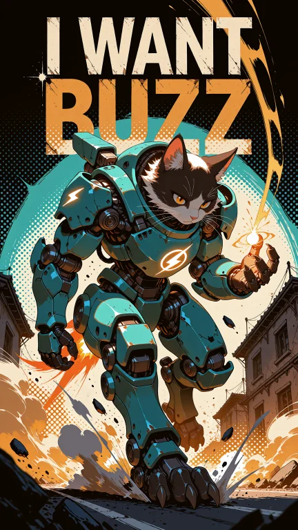 A Dense Modern Anime Action Poster, Complex Enough To Hold U...