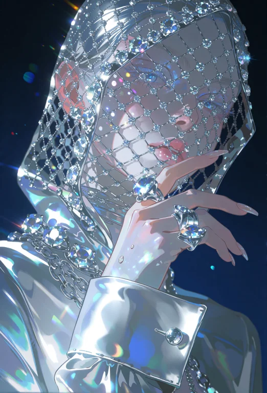 A Highly Artistic Futuristic Illustration, A Dynamic Pose. J...